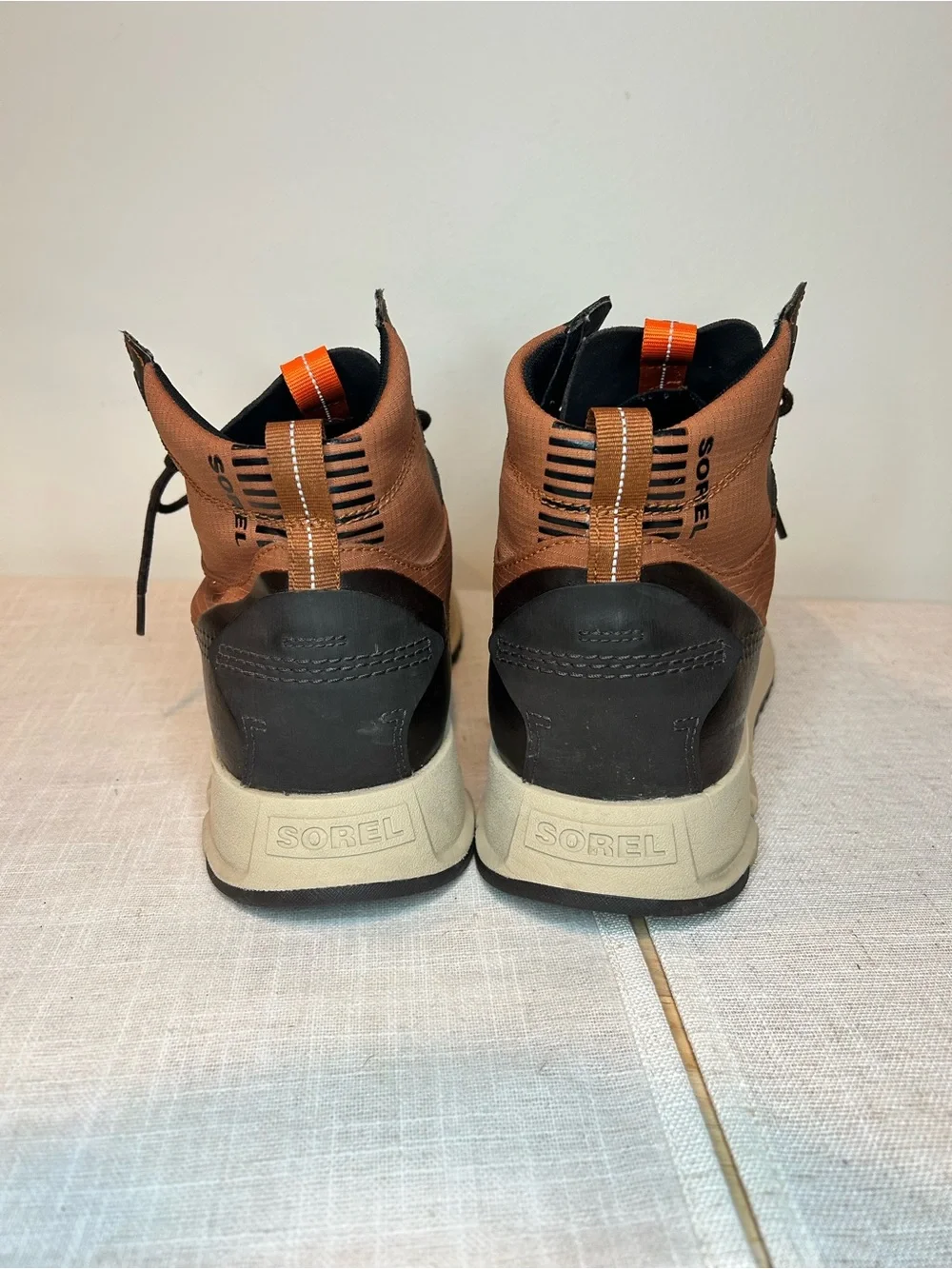 Sorel Men's Rush Brown High-Top Performance Sneakers waterproof